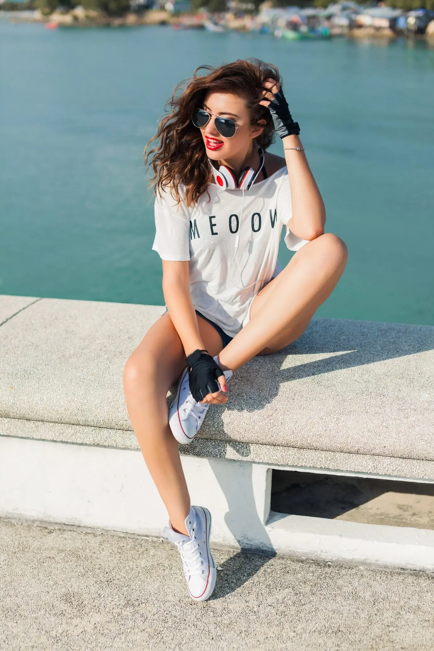 Im Freien, Entspannung, Sommer, weiß, schön